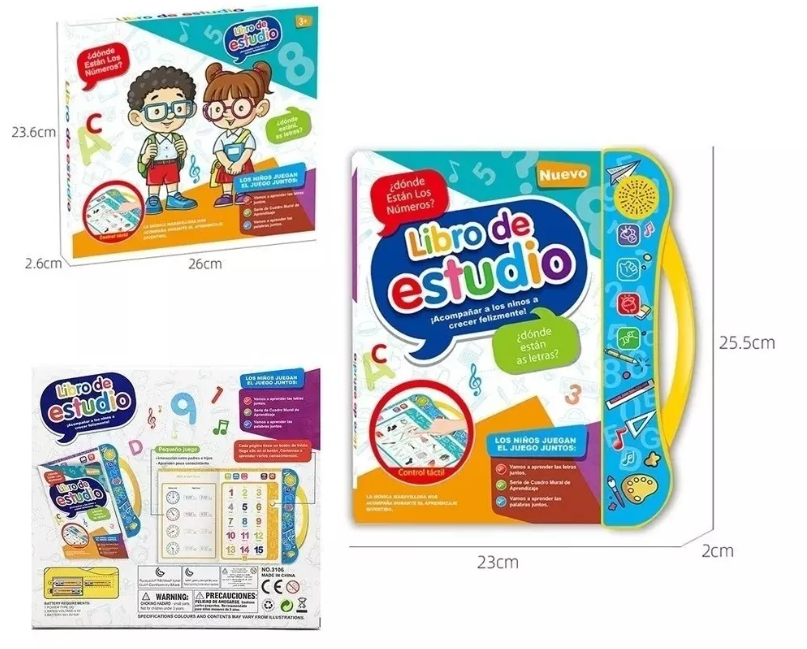 📚 Libro Interactivo Bilingüe para Niños – Aprende Jugando en Inglés y Español 🌟