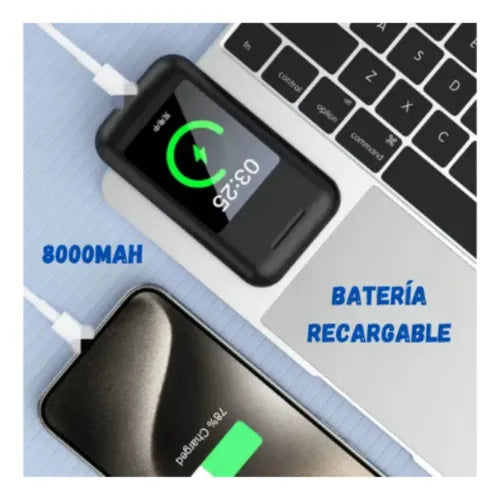 Audífonos Smart 3 en 1 – Audio + Pantalla + Power Bank 8000 mAh – Lleva Todo lo Que Necesitas en tu Bolsillo