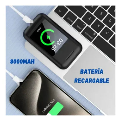 Audífonos Smart 3 en 1 – Audio + Pantalla + Power Bank 8000 mAh – Lleva Todo lo Que Necesitas en tu Bolsillo