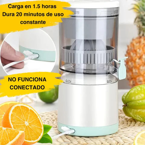 JuicyFast Exprimidor Portátil Recargable - Jugo en casa o trabajo- Energía natural lista en segundos