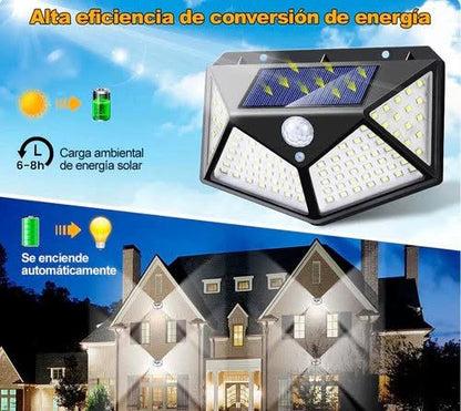 Lámpara Solar con Sensor de movimiento – Iluminación Potente – Seguridad automática y ecológica cada noche