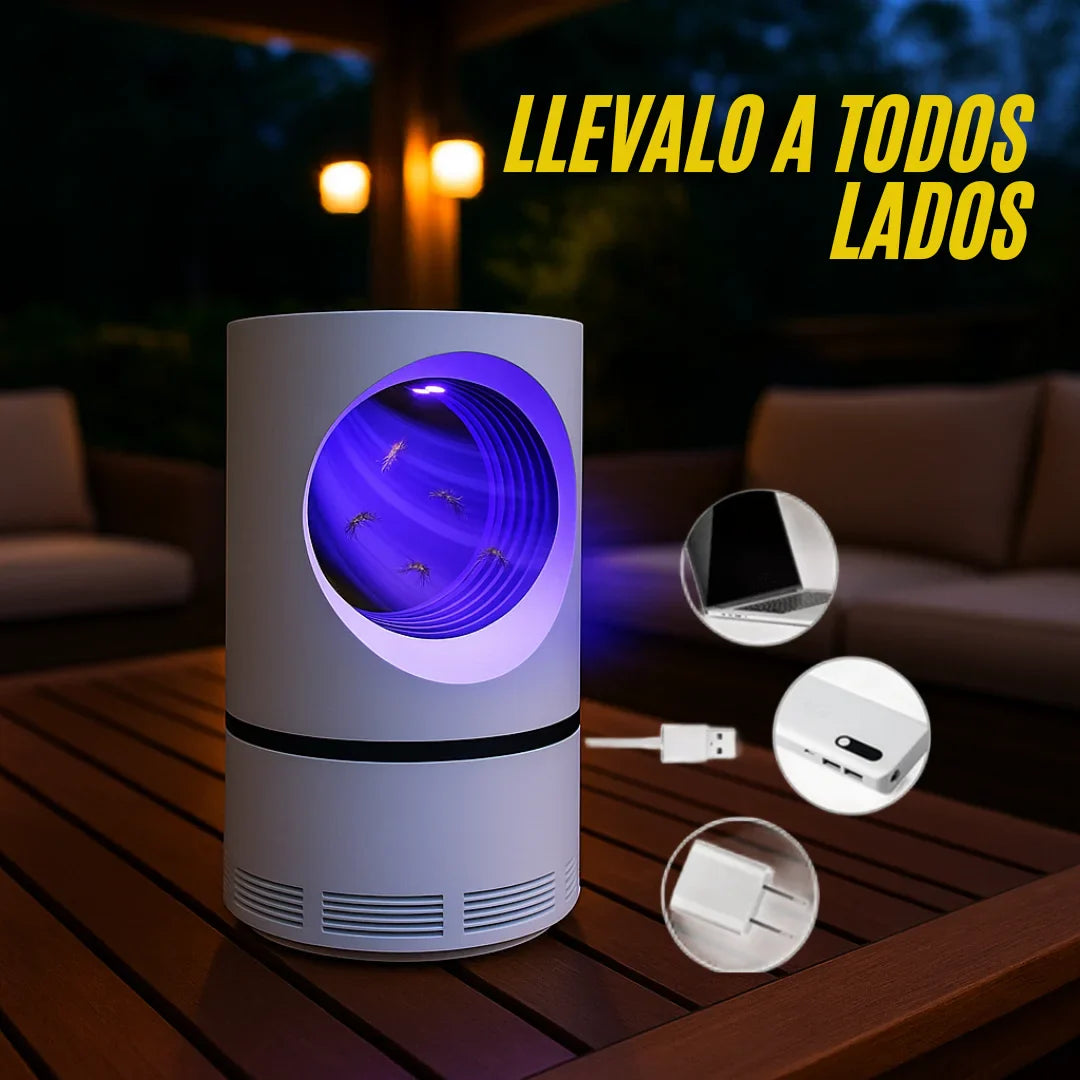 Lámpara UV Antimosquitos BozzOf f- Atrae y Captura- Mantén tu espacio libre de mosquitos