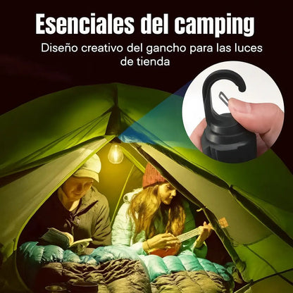 .Luz instantánea sin cables: Pack 2 Bombillas solar HookPro – tu aliado en oscuridad en cualquier lugar
