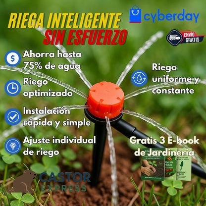 . Kit de Riego por Goteo - Riega de Forma Precisa - Tu jardín siempre perfecto con poco esfuerzo