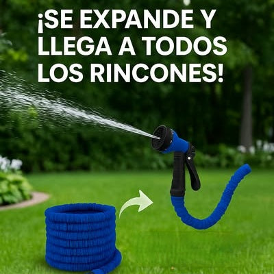 . Manguera ProJet de 30.5 Mts - Expande y Contrae - Solución práctica y potente para autos, terrazas y jardines en segundos