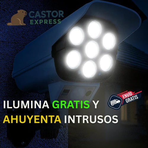 Foco Solar tipo Cámara – Ilumina y Protege tu Hogar Toda la Noche - ¡Últimas Unidades!