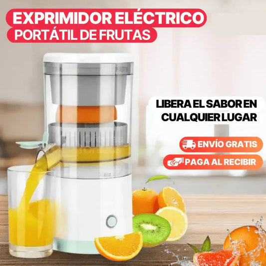JuicyFast Exprimidor Portátil Recargable - Jugo en casa o trabajo- Energía natural lista en segundos